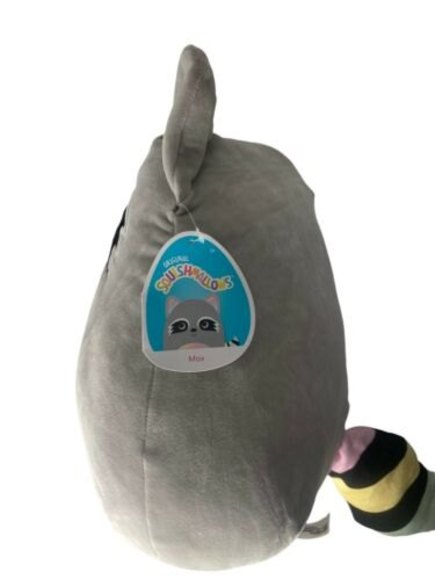 Squishmallow Max Raccoon 14" Kelly Toy New with Tag Squish-Doos Rainbow Belly - Picture 2 of 6